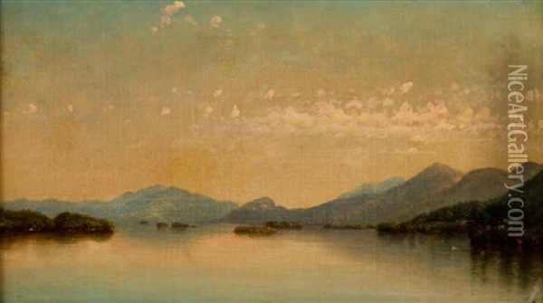 Distant Mountains, 1881 Oil Painting - Nelson Augustus Moore