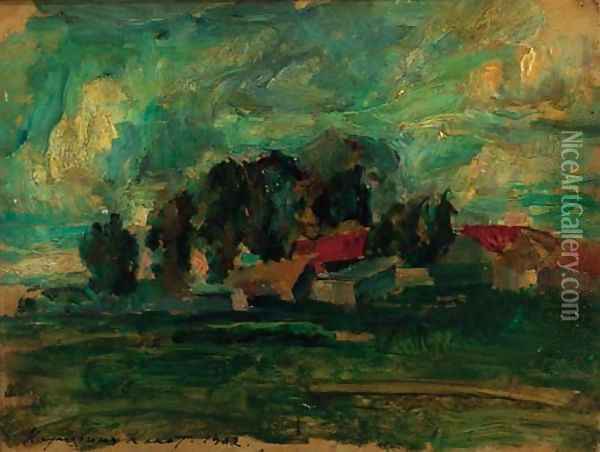 Landscape before the Storm Oil Painting - Konstantin Alexeievitch Korovin