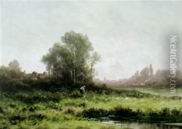 Morgendliche Sommerlandschaft Oil Painting - Robert Easton Stuart