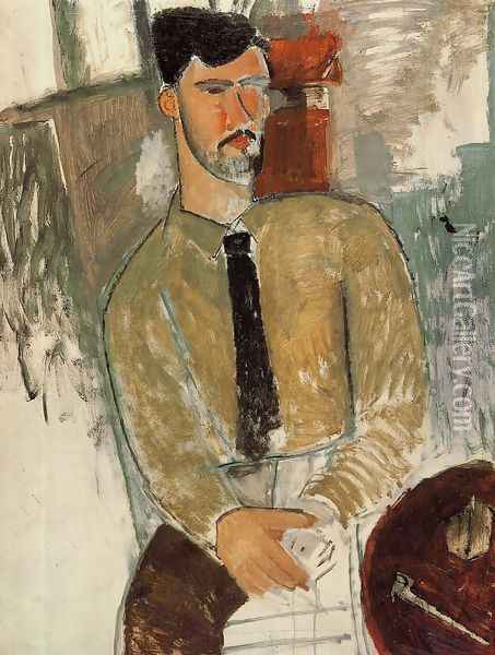 Portrait of Henri Laurens I Oil Painting - Amedeo Modigliani