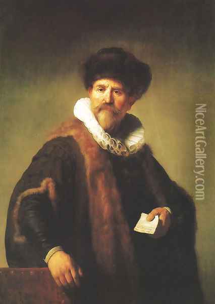 Portrait of Nicolaes Ruts Oil Painting - Harmenszoon van Rijn Rembrandt
