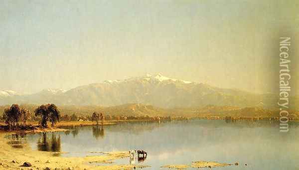 Early October in the White Mountains Oil Painting - Sanford Robinson Gifford