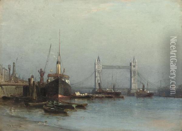 The Pool Of London Oil Painting - Thomas Bush Hardy