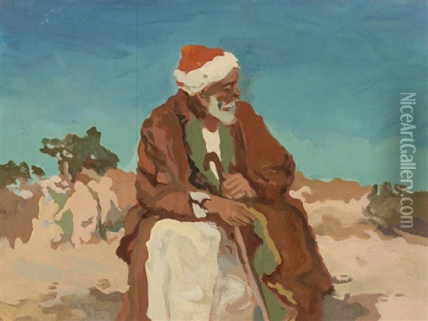 In The Desert Sun Oil Painting - Ivan Trusz