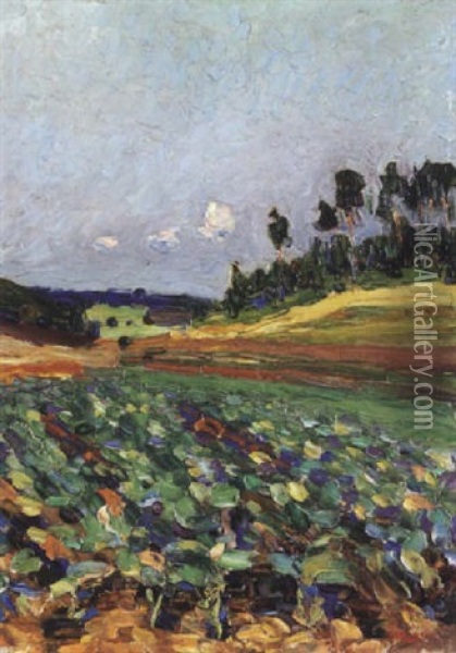 Landschaft Bei Regensburg Oil Painting - Wassily Kandinsky
