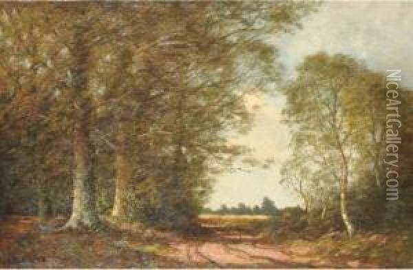 Deventerweg Bij Zutphen (najaar) Oil Painting - Pieter Ten Cate