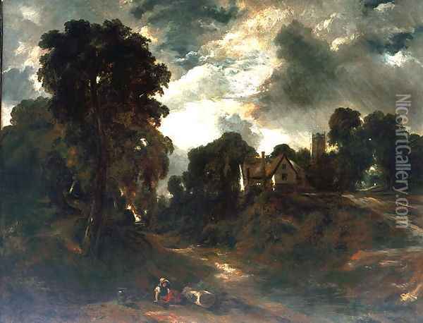 The Glebe Farm Oil Painting - John Constable