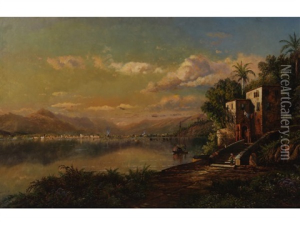 Santiago Oil Painting - Edmund Darch Lewis