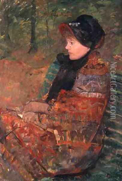Portrait of Mlle C. Lydia Cassatt, 1880 Oil Painting - Mary Cassatt