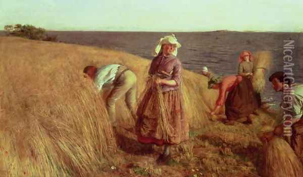 The Harvest Oil Painting - Hugh Cameron