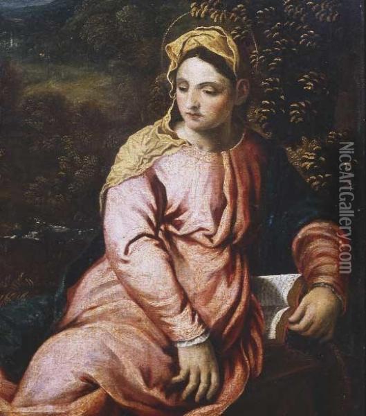 Vergine Annunciata Oil Painting - Paris Bordone