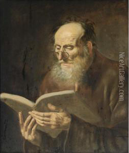 St. Paul Reading Oil Painting - Dirk Van Hoogstraten