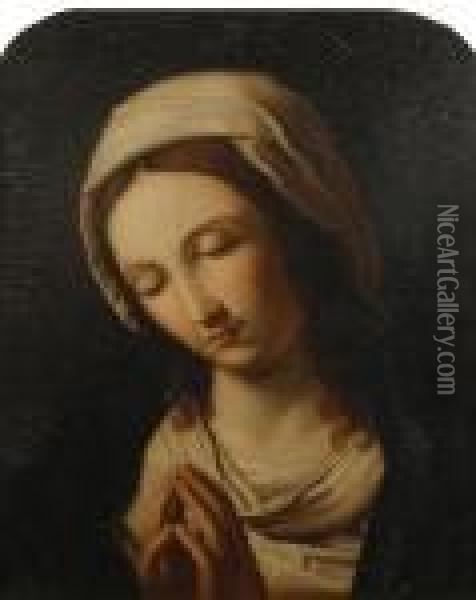 The Praying Madonna Oil Painting - Giovanni Battista Salvi