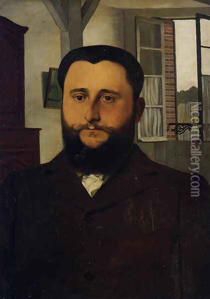 Portrait of Thadee Nathanson Oil Painting - Felix Edouard Vallotton