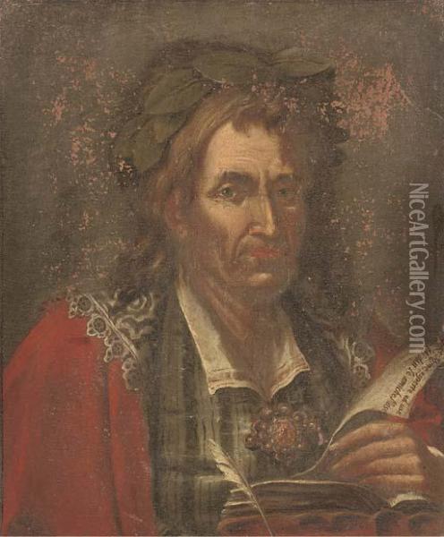 Portrait Of A Poet Oil Painting - Giacomo Francesco Cipper