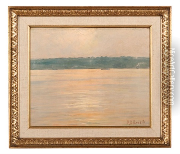 Sunset On Lake Oil Painting - Richard Buckner Gruelle