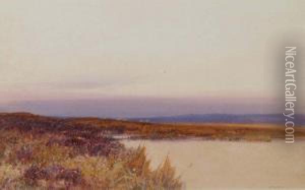 Estuary Of Gannel Oil Painting - Frederick John Widgery