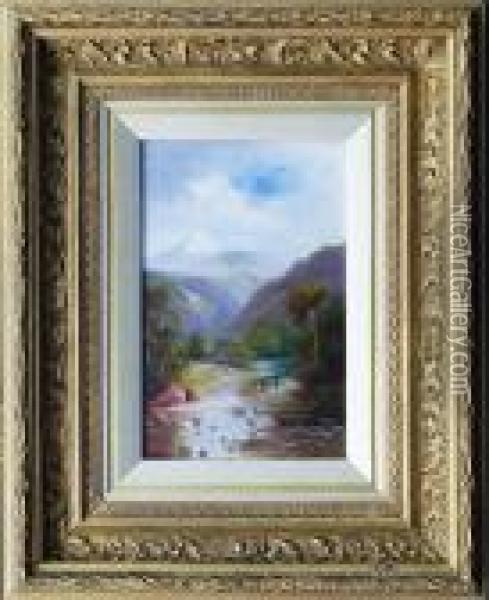 Mt Egmont Oil Painting - Henry William Kirkwood