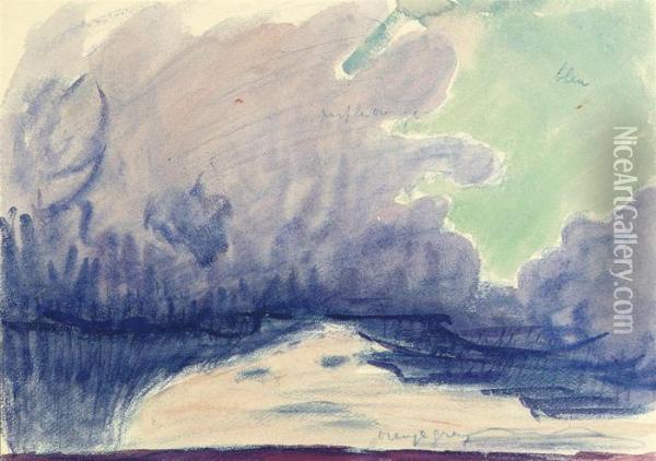 Cloud Study Oil Painting - Roderic O'Conor