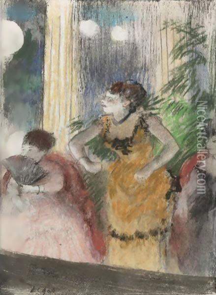 Cafe-Concert Oil Painting - Edgar Degas