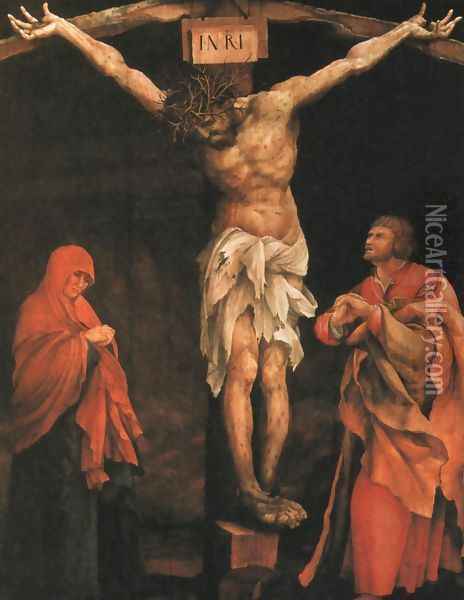 Crucifixion Oil Painting - Matthias Grunewald (Mathis Gothardt)