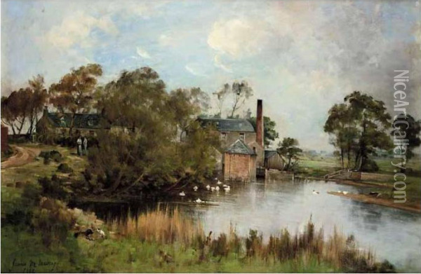 The Mill Pond Oil Painting - James Robertson Miller