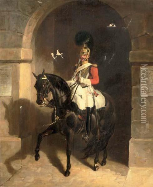 The Queen's Bays: 2nd Dragoon Guards Oil Painting - John Jnr. Ferneley