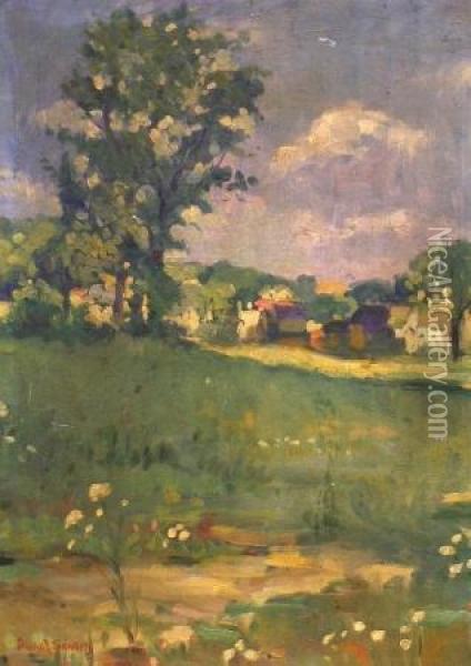 Countryside In Spring Oil Painting - Daniel Francois Santry