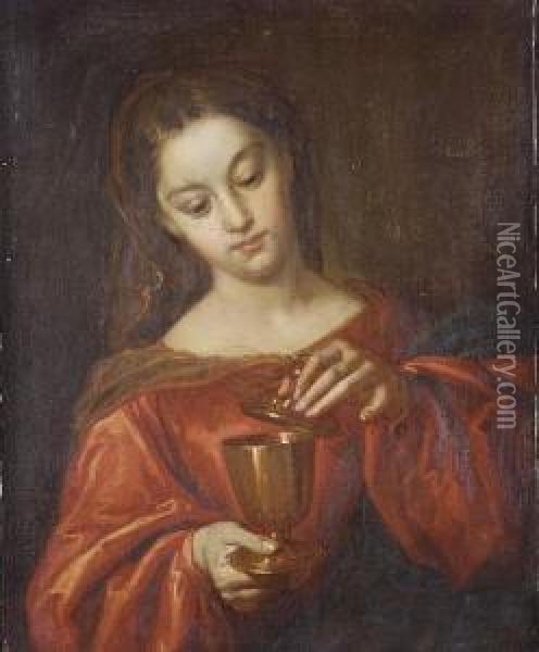 Mary Magdalene Oil Painting - Pieter Thijs
