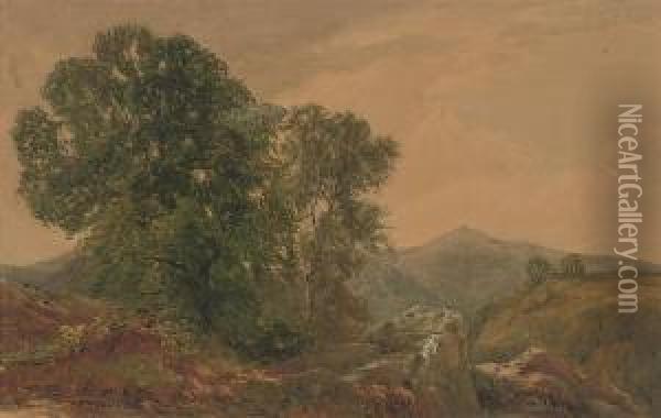 Roundwood, Co. Wicklow Oil Painting - John Faulkner