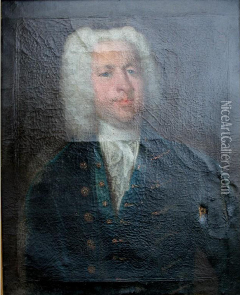 Portrait Of A Gentleman Oil Painting - Thomas Frye