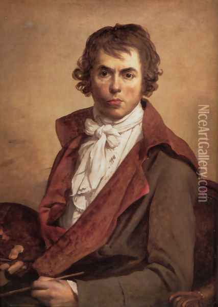 Self Portrait Oil Painting - Jacques Louis David