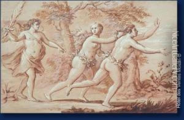 Adam Et Eve Chasses Duparadis Oil Painting - Jan van Boeckhorst