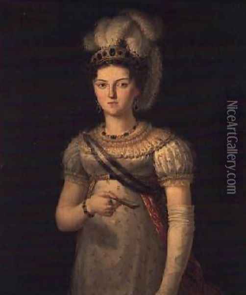 Portrait of Maria Josephine Amalia of Saxony Oil Painting - Francisco Lacoma