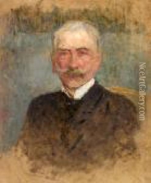 Portret Mezczyzny, 1900-1905 R. Oil Painting - Olga Boznanska