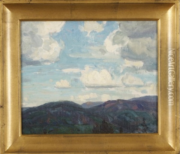 Clouds Oil Painting - John Fabian Carlson