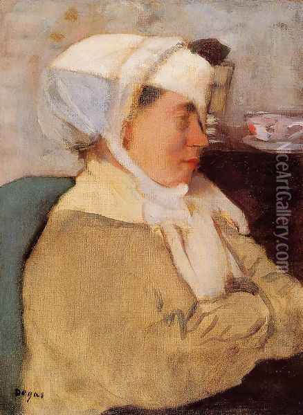 Woman with a Bandage Oil Painting - Edgar Degas