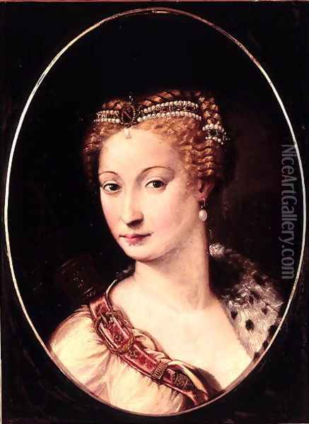 Diane de Poitiers 1499-1566 Oil Painting - Francesco Primaticcio