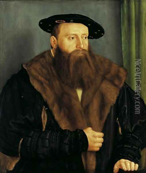 Portrait of Duke Ludwig X of Bavaria 1531 Oil Painting - Barthel Beham