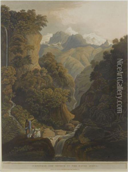 Views In The Himala Mountains Oil Painting - Fraser, James Baillie