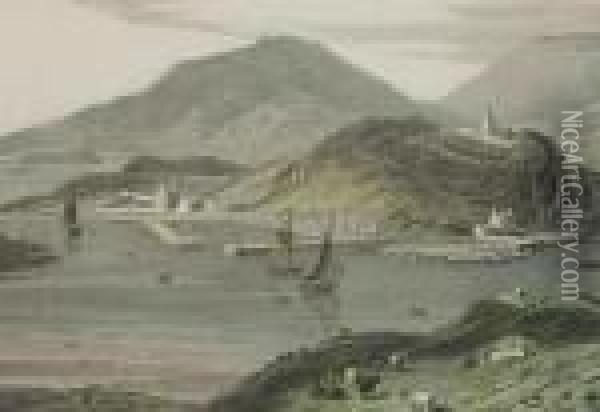 Rowadill In Harris Oil Painting - William Daniell RA