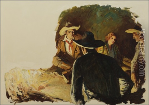 Red Haired Camp Oil Painting - William Henry Dethlef Koerner