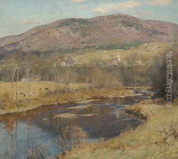 The North Country Oil Painting - Willard Leroy Metcalf