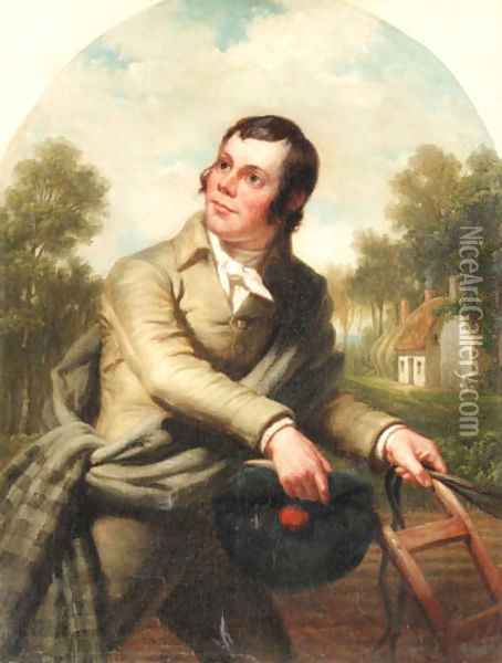 Portrait of Robert Burns Oil Painting - George Henry Hall