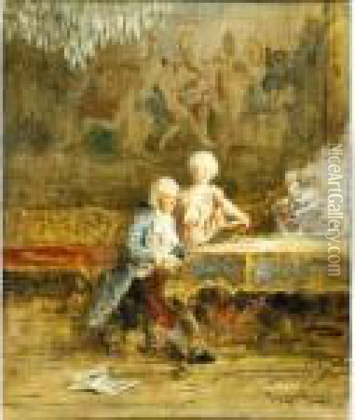 Lezione Di Canto Oil Painting - Francesco, Lord Mancini