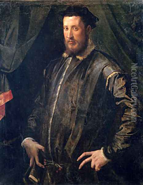 Portrait of a Man 2 Oil Painting - Francesco de' Rossi