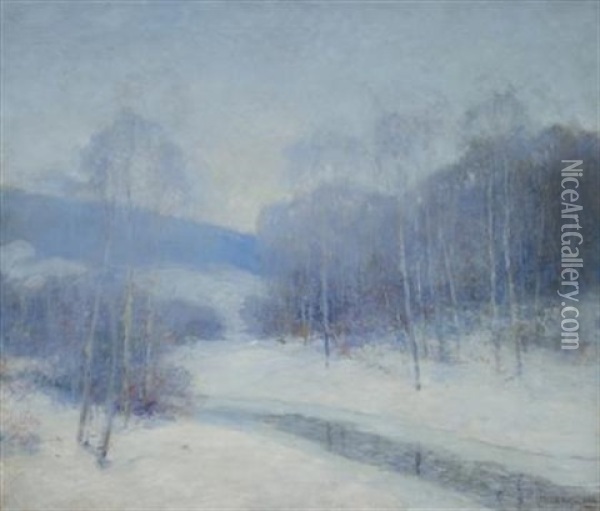 Frosty Morning Oil Painting - Ernest Albert