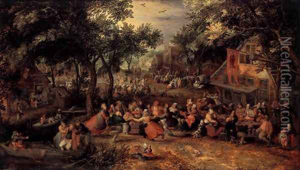 Kermis 1605 Oil Painting - David Vinckboons