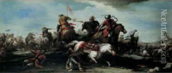 Charge De Cavalerie Oil Painting - Carlo Coppola