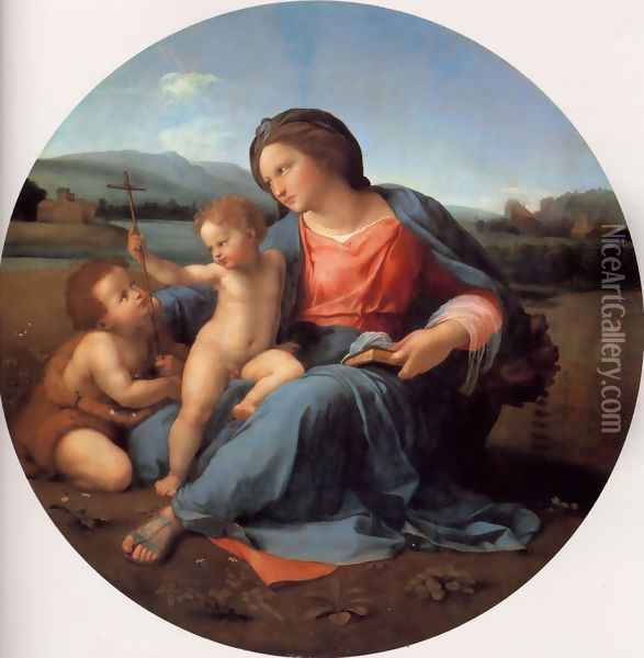 The Alba Madonna 1509 Oil Painting - Raphael